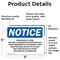Signmission Trespassing Is A Crime This Area Is A Designated OSHA Notice Sign, Vinyl Decal, 5in x 3.5in, 2PK OS-2PACK-NS-D-35-L-18733 - alternate 2